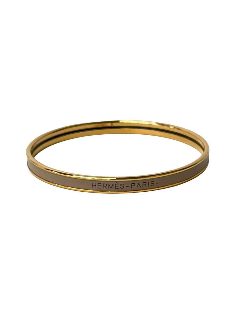 Hermes Uni Gold Beige Hardware Bangle #288666H62B